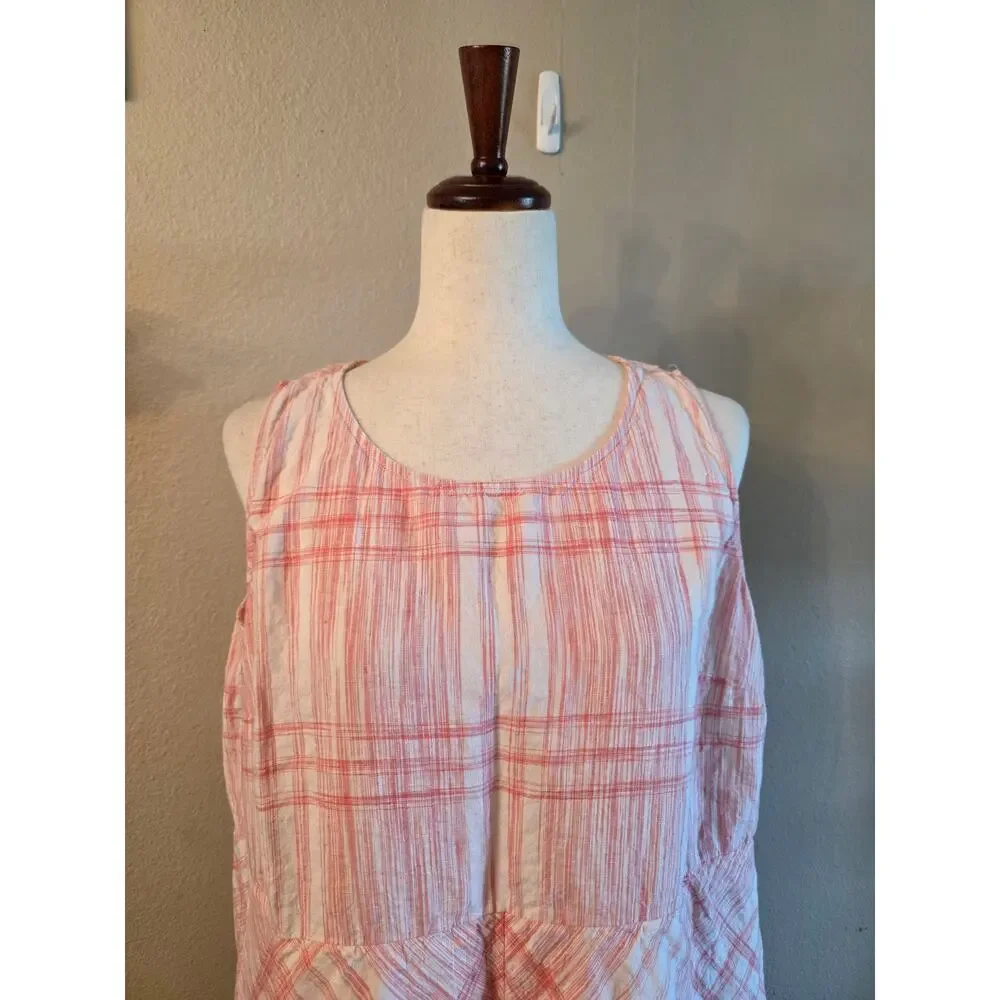 J. Jill Love Linen Women's Maxi Dress SZ XL Sleeveless  Summer Luxury Minimalist - Picture 3 of 10